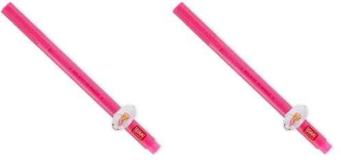 LEGAMI - Gelschreiber mit dekorativem Tier - Lovely Friends, Unicorn-Thema, nicht rollend, rosa Tinte, entfernbares und wieder kombinierbares Tier, 0,5 mm Spitze (Packung mit 2)
