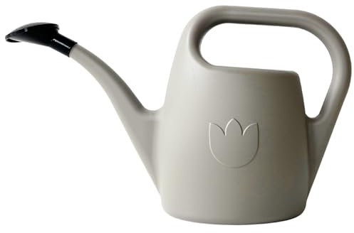 Plastia Arrosoir EVA 2 L - Arrosoir de Jardin en Plastique pour Intérieur et Extérieur - Arosoire Plante - Couleur Taupe