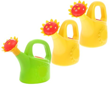 BESPORTBLE 3pièces Jouet Arrosage Plastique pour Garçon Fille Arrosoir De Bain Portatif Pot Arrosage Réaliste pour Jeux Imaginatifs Et Éducation Précoce