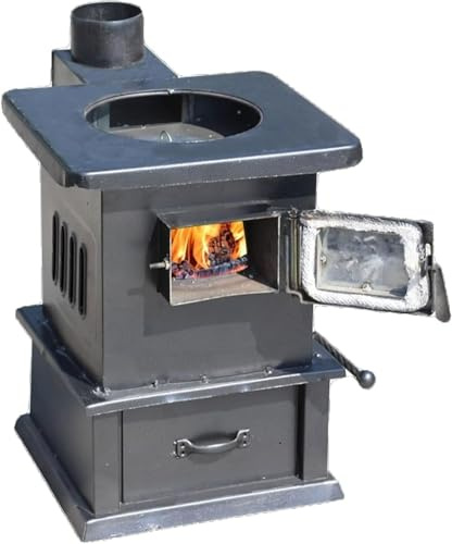Holzofen, luftdichtes Design für Heizen zu Hause, Camping, Abenteuer, tägliches Kochen – effizient und langlebig