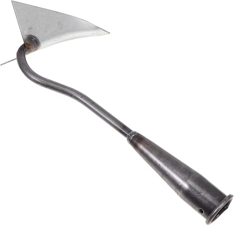 SHINEOFI Houe Triangulaire Galvanisé Outil de Jardinage Multifonction pour Creuser Ameublir et Fertiliser Le Sol Léger et Pratique pour Jardinage à Main