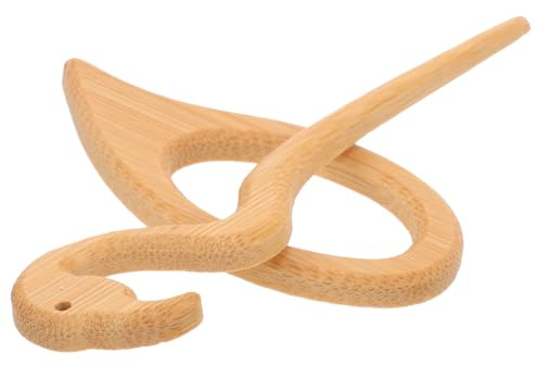 Abaodam Broche à Vêtements en Bois Marron, Design Délicat et Unique, Épingle pour Décorer Paquet et Foulards, Accessoire Élégant pour Femmes