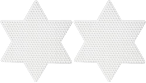 HAMA 269 - Stiftplatte, Stern, groß, 17 x 14.5 x 0.5 cm, Weiß (Packung mit 2)