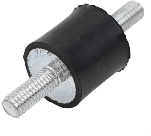 Set di 4 ammortizzatori di vibrazioni in gomma con filettatura in metallo M5 M6 M8 per la riduzione delle vibrazioni e del rumore nei compressori d'aria e nelle apparecchiature industriali (M5)