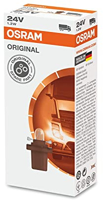 Osram ORIGINAL, Sonderlampe, 2741MFX, Sockel BX8.5d, LKW, 24V, 10er Faltschachtel