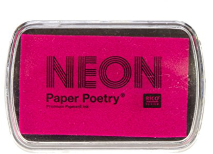 Rico Design Neon Stempelkissen Fuchsia Pink