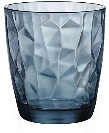 Bormioli Rocco - Bicchieri Serie Diamond, océan bleu, 305ml
