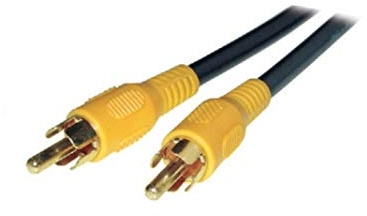 20 m câble RCA mâle/mâle jaune – Idéal pour transmission vidéo