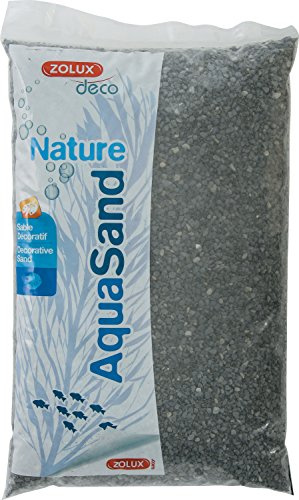 Zolux Gravier Naturel pour Aquarium Basalte Noir de 1 à 4 mm de Granulométrie 5 kg