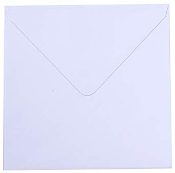 Vaessen Creative Florence Briefumschläge quadratisch Groß Weiß, 5 Stück, für Geburtstagskarten, passende Faltkarten Erhältlich
