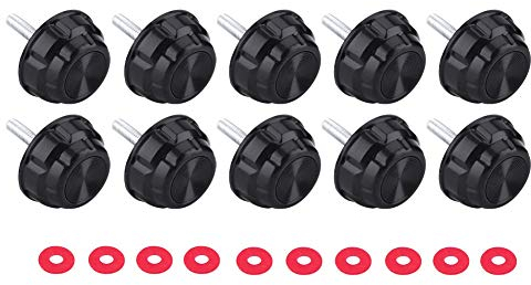 Angelrolle Griff Ersatz,ning Reel Schraube Praktische Dule Schraubkappen Abdengen mit Dichtungen füln ning Knob Power Zubehör, 10 Stck d ersatile rbel,ning Reel Griff Schraube angelrolle zubehör