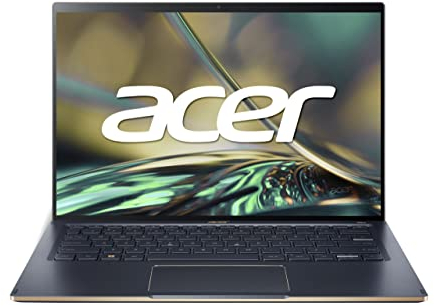 acer Swift 5 (SF514-56T-7173) Ultrabook/Laptop 14 Zoll Windows 11 Home Notebook - WQXGA IPS Display | Intel Core i7-1260P | 16 GB LPDDR5 RAM | 1 TB SDD | Intel Iris Xe Graphics | QWERTZ, Blau