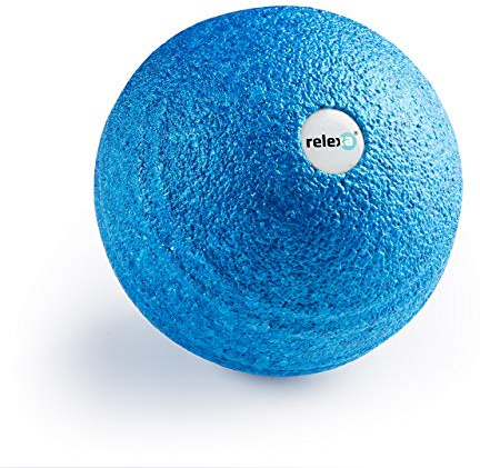 Relexa Faszienball 8cm | Ideal Zur Massage Bei Rückenschmerzen & Als Ergänzung Zum Fitness-Training - Angenehmes Material & Recyclebar - Blau