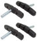 cyclingcolors 4X Bremsgummi Cantilever Bremsbeläge Bremsschuhe 60 mm Symmetrisch Kompatibel mit Shimano Bremsen Fahrrad