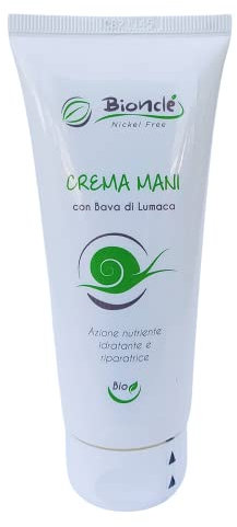 Crema Mani Riparatrice Bionclé - Bio - Con Bava di Lumaca- Nickel Tested- Idratante e Nutritiva- Per Ragadi - Cicatrizzante - 100 ML