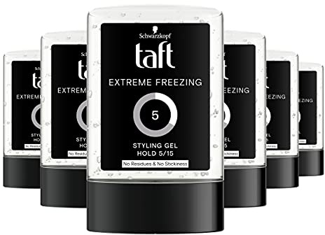 6er Pack - Taft - Extreme Freezing - Haar Styling Gel - 300 ml