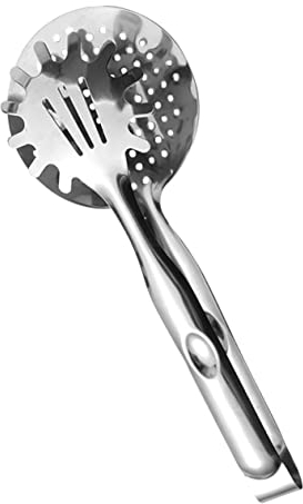 UPKOCH 304 Stainless Steel Thick Oil Strainer Spoon Clip Multi-Functional Fryer Oil Filter Clamp Kitchen Gadget for Frying and Barbecue