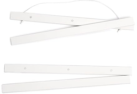 Bildershop-24 Posterleiste 22cm Weiß mit Magnet zum Aufhängen