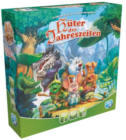 Space Cow, Hüter der Jahreszeiten, Familienspiel, Brettspiel, 2-4 Spieler, Ab 7+ Jahren, 40 Minuten, Deutsch