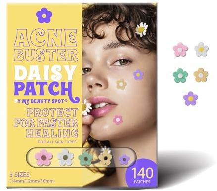 My Beauty Spot Pimple Patches Cute Acne Patches for Face (140 Patches) with Hydrocolloid, Tea Tree Extra & Salicylic Acid, Colorful Fun Designs – Pimple Patches for Face Acne Spot Treatment