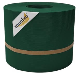 zaun|zu® Rille 35m Rolle: Sichtschutzstreifen PP für Doppelstabmatten UV-beständiger Sichtschutz | Zaunblende Made in Germany