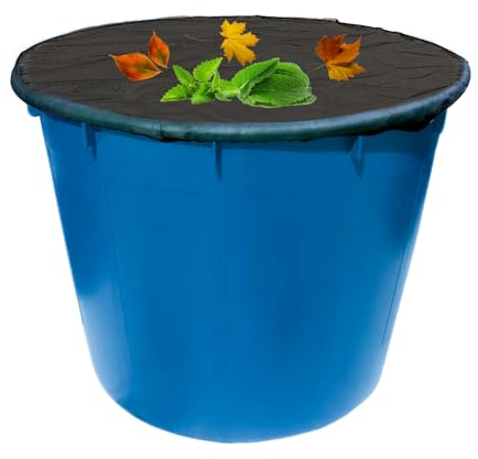 Regentonnen Netz,2 Stück Verstellbares Regentonne Abdeckung,Regentonnennetz mit Gummizug,95 cm Durchmesser Schutznetz für Regentonne,Wetterbeständiger Schutz vor Laub,Stechmücken und Insekt