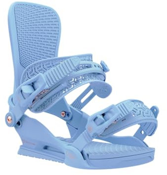 Union Juliet - Fijaciones para tabla de snowboard, talla L, US Wmn 9-11, campana azul