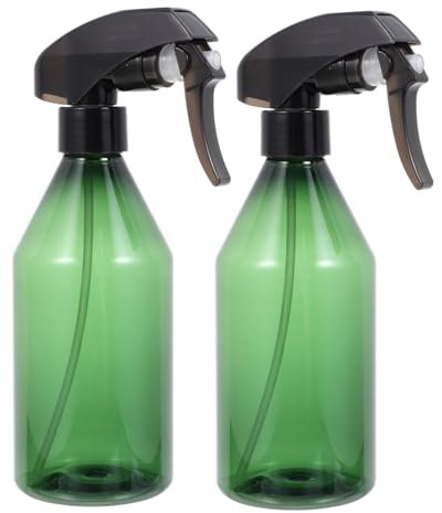 LIFKOME 2Pcs 300Ml Spray Bottles for Gardening and Hair Care Green Reusable Mist Spraying Bottles with Sturdy Design for Plants Bonsai and Barber Shop Use