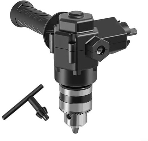 Right Angle Drill Attachment, Electric Hand Drill, 90 Degree Corner Adapter With 6 Drill Bits, 2-8mm Three Jaw Chuck For Home DIY Projects(a)