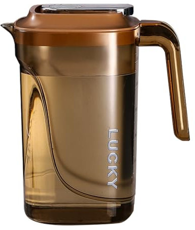Fridge Water Dispenser, 2200ml Large-Capacity Beverage Container, Food-Grade acrylic Pitcher, Leakproof Tap Design, Slim Space-Saving Body, Abs Material, 7.68x5.12x8.27in