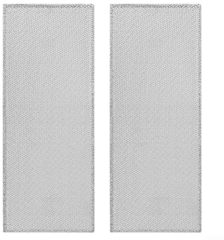 Eawfgtuw Aluminum Range Hood Oil Screen Filter 16-15/16 X 5-7/8 X 1/8 Inch Metal Mesh Replacement Filter For NSPM250 PM250 PM390 Series 2-Pack