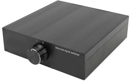 CHICIRIS Premium XLR Sound Signal Switcher 2 i 1 Ut, Ren Boxdesign, Idealisk för Hemljudsystem, för Utrustningsanvändning