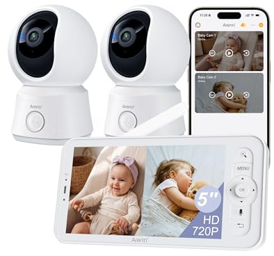 ARENTI Babyphone mit 2 Kameras 1080P