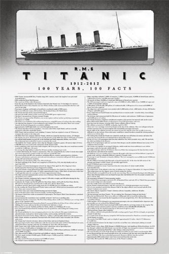Poster Titanic - 100 Jahre, 100 Tatsachen (engl.) - 61 x 91.5 cm | Posters.de