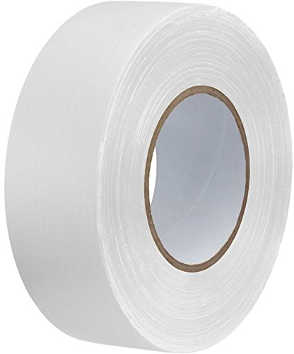GTSE - Robusto nastro americano - Nastro adesivo telato bianco - 48 mm x 50 m - Impermeabile - Per riparare, fissare, legare, rinforzare e sigillare - 1 rotolo