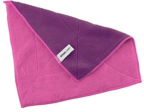 Kochblume Microfasertuch Set, 10-teilig | Premium Microfaser | Set in der bunten Box (pink-lila)