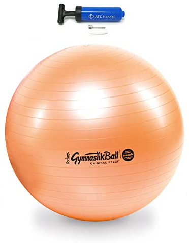 Original Pezzi Gymnastikball Maxafe Ø 53 in Allen Farben inkl. ATC Ballpumpe - bis 400 kg belastbar - Fitness, Reha, Therapie, Gymnastik und als Sitzball fürs Büro