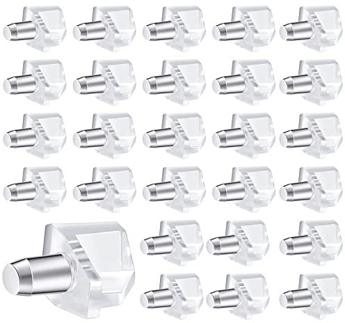 Shelf Support 5mm/0.19in Stud Pegs Plugs 60Pcs Metal Kitchen Shelf Supports Bracket Pins for Glass Shelve Wardrobe Cabinet