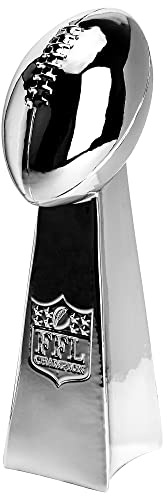 Spire Designs Fantasy Football Trophy - Chrome Replica Championship Trophy - First Place Winner Award for League - 9 inches