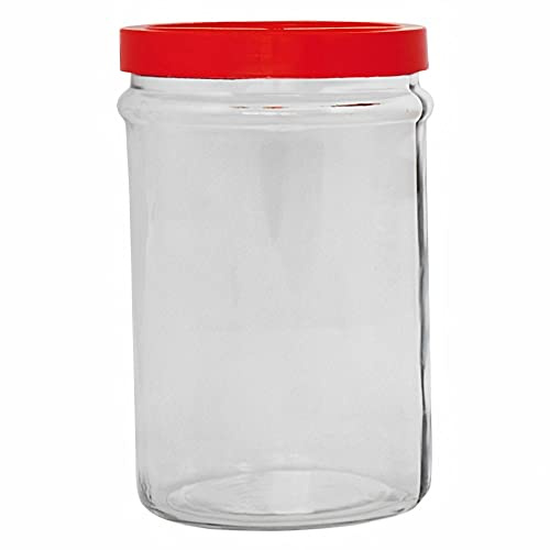 La zappa Vaso in Vetro con Tappo Chiusura a Vite Ortes per Conserve e Alimenti (Confezione da 6 Pezzi, 5 kg)