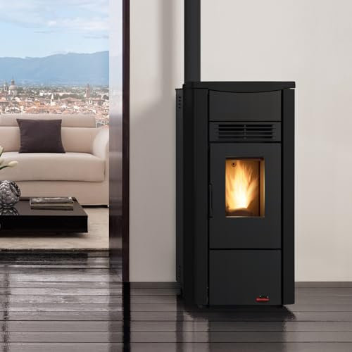 Extraflame 1280558 Giusy Plus EVO 2.0 Pelletofen Stahl Schwarz/A+