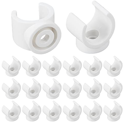 GORGECRAFT 1-Zoll-U-Haken PEX-Halter TV-Tablett Ersatzclips PVC-Wasserrohrschellen Krallenschellen Rohrhalterung Passend Für Rohre Mit 19 mm Außendurchmesser Kunststoffbuchse (20 Packungen)