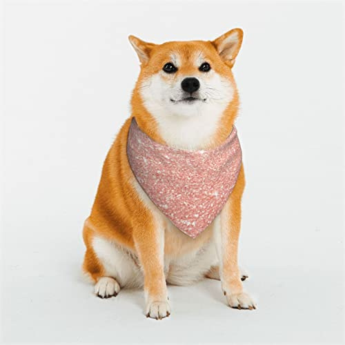 Roségoldene Glitzer-Hundehalstücher, dreieckiger, wendbarer Haustierschal für Jungen und Mädchen, Halstuch für kleine, mittelgroße und extra große Hunde
