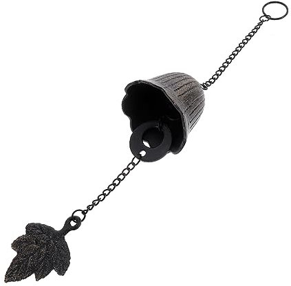 Gadpiparty Hängendes Windspiel Aus Eisen Einfache Japanische Windglocke Retro-windglocke Mit Ahornblatt-Design Für Balkon Fenster Oder Veranda