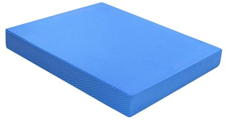 Fonowx Übungs-Balance-Pad, Schaumstoffmatte, Yoga-Matten-Trainer, Balance-Kissen, Knieschoner für drinnen und draußen, Krafttraining im Fitnessstudio, Blau