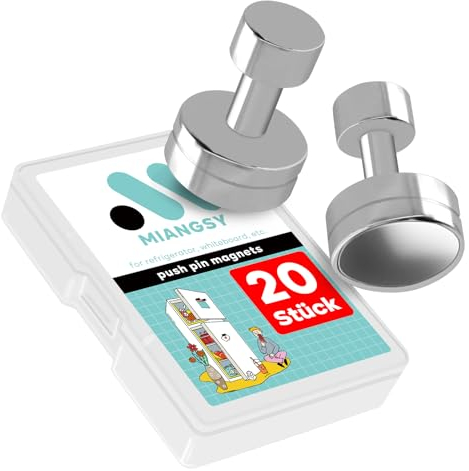 Magnete Stark, 20 Stück Magnete für Magnettafel, Kühlschrank, Büro und Schule