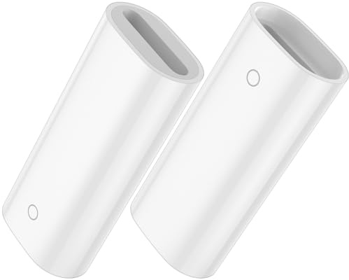 2 Packs d'adaptateurs de charge compatibles avec l'Apple Pencil 1ère Génération Câble de charge femelle à femelle Adaptateurs charge Pencil Connecteur charge pour iPad Pro pour iPencil 1ère Génération