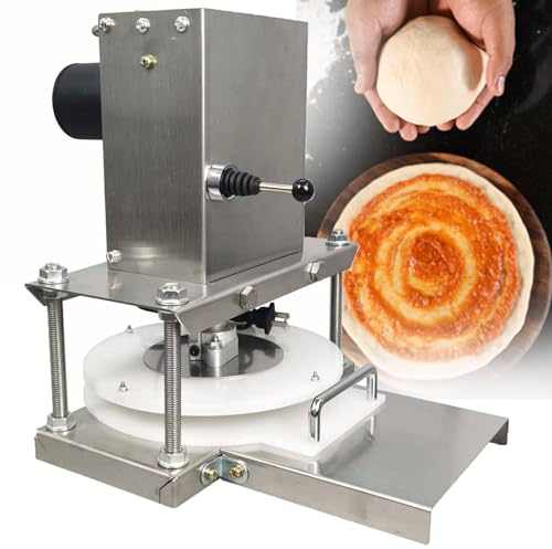 YXFAZPP Pizza Dough Press Machine, Electric Tortilla Press Stainless Steel Pizza Dough Press Machine,22cm Heavy-Duty Pizza Dough Maker, For Rolling Of Pizza