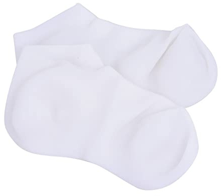 Healeved Calzini Idratanti per Talloni, Calzini Trattamento Piedi Esfolianti per Piedi Secchi e Screpolati, Unisex, Bianco