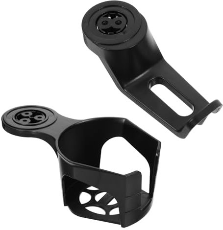 BELLIFFY 2piezas Organizador De Escritorio Clip para Taza y Soporte para Auriculares Portavasos Antiderrames Soporte para Botellas Giratorios